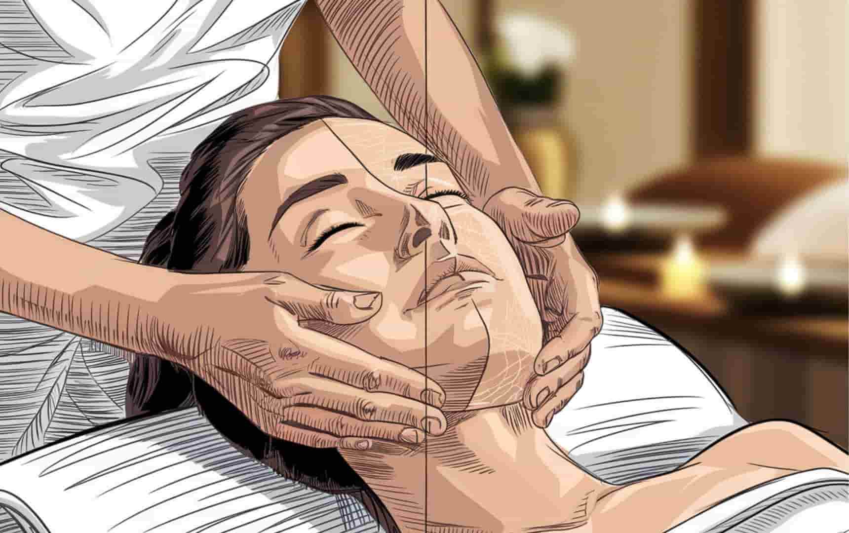 توضيح لمرحلة تحديد ونحت الوجه